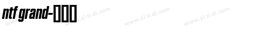 ntf grand字体转换